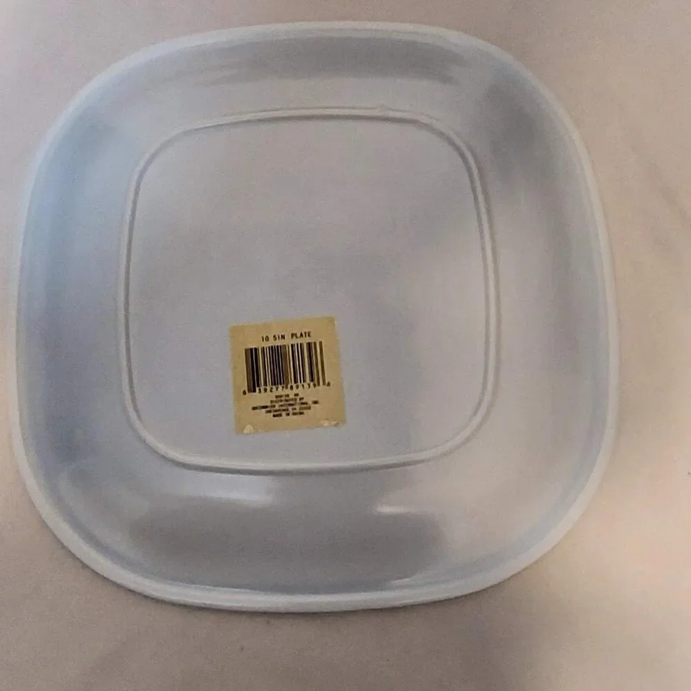 Snowman Christmas Blue Serving Tray for the Holidays Plastic 10 1/2